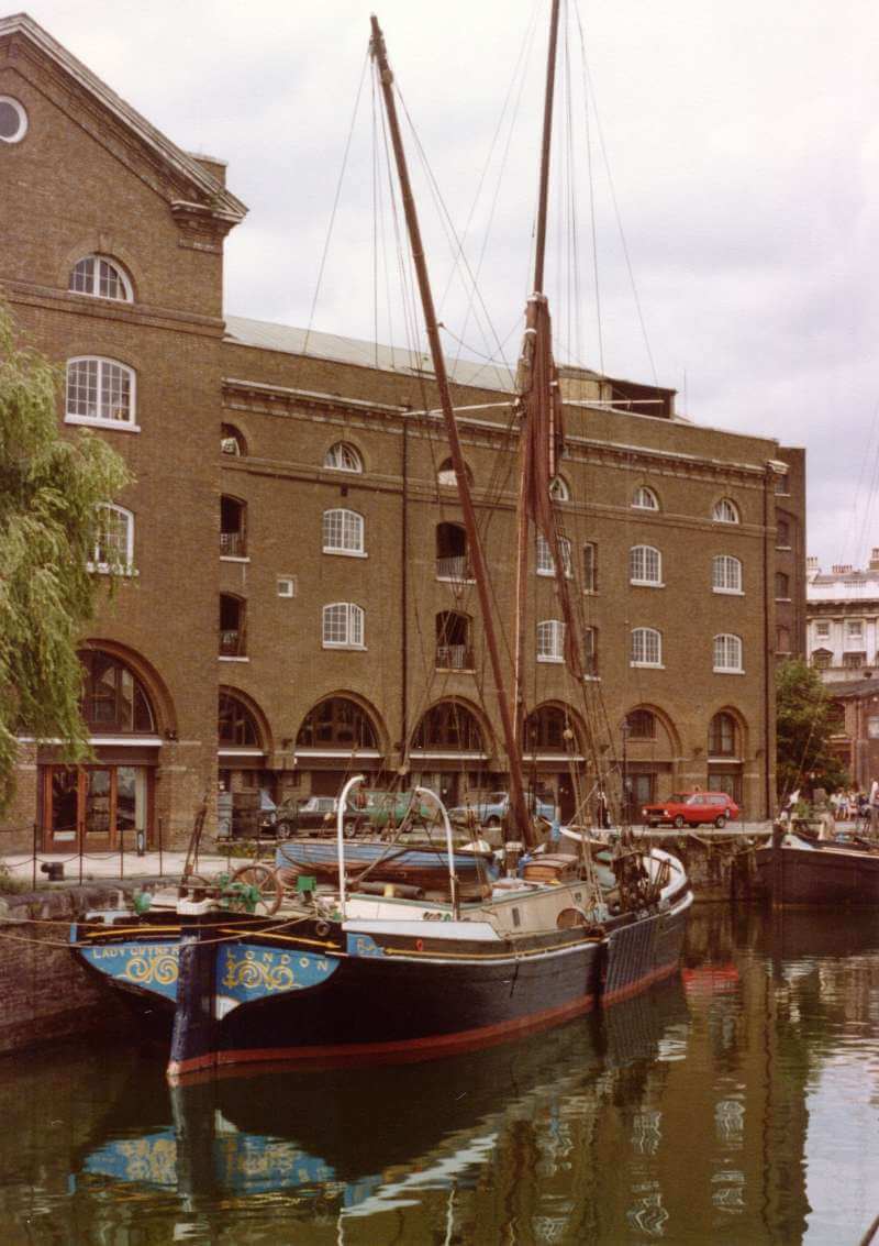 Lady Gwynfred at St Katherines Dock
